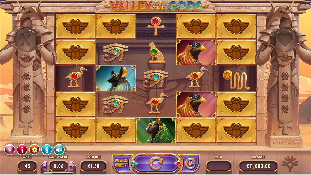 Игровой автомат Valley Of The Gods демо. 